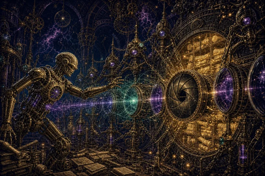 Engraved alchemical cover artwork for &ldquo;Your AI Agent Just Read Your .env File: Why MCP Security Tools Are Suddenly a Thing&rdquo;