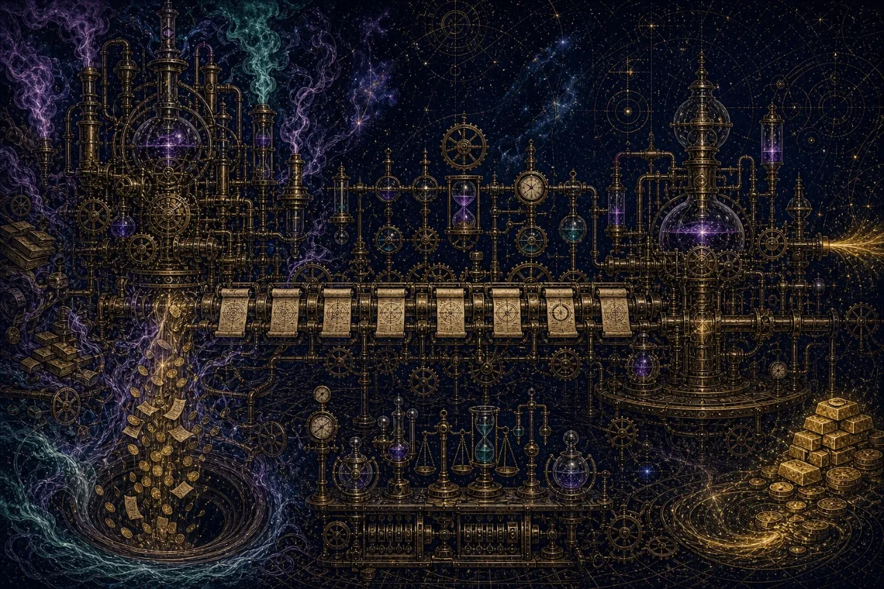 Engraved alchemical cover artwork for &ldquo;Your AI Coding Assistant Might Be Burning Tokens Before It Even Reads Your Prompt&rdquo;
