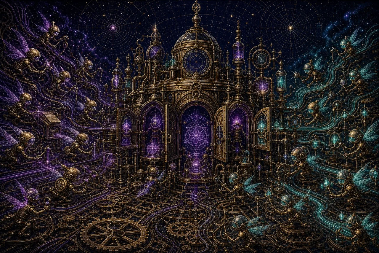 Engraved alchemical cover artwork for &ldquo;Google Just Opened Your Smart Home to Any AI Agent — Here's Why That Matters&rdquo;