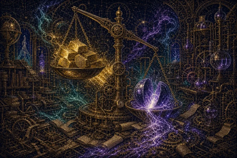 Engraved alchemical cover artwork for &ldquo;GPT-5.6's Price Cut: What It Means for Your AI SaaS Margins&rdquo;